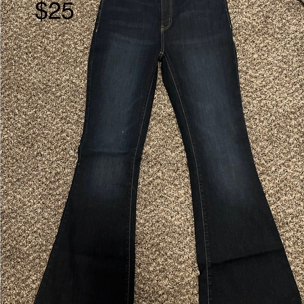 SO Women's Deep Blue Flare Jeans